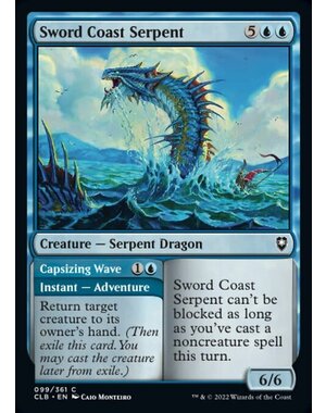 Magic: The Gathering Sword Coast Serpent (099) Near Mint Foil