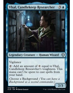 Magic: The Gathering Vhal, Candlekeep Researcher (102) Near Mint