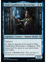 Magic: The Gathering Vhal, Candlekeep Researcher (102) Near Mint Foil