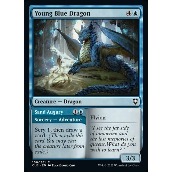 Magic: The Gathering Young Blue Dragon (106) Near Mint Foil