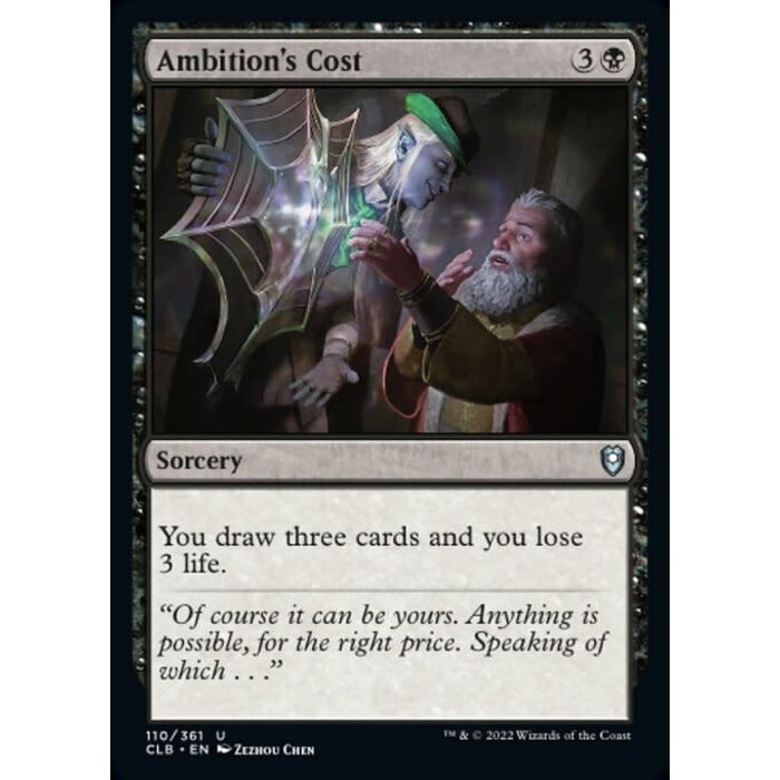Magic: The Gathering Ambition's Cost (110) Near Mint