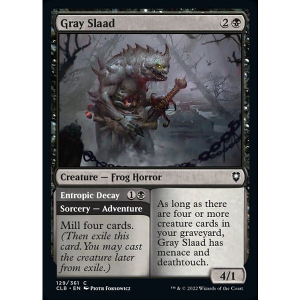 Magic: The Gathering Gray Slaad (129) Near Mint Foil