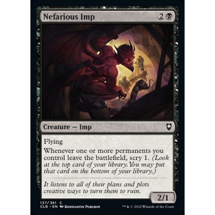 Magic: The Gathering Nefarious Imp (137) Near Mint Foil