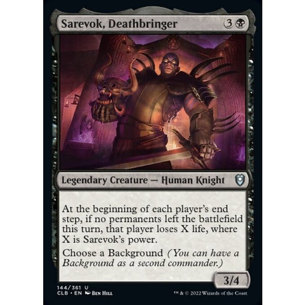 Magic: The Gathering Sarevok, Deathbringer (144) Near Mint