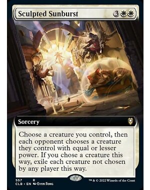 Magic: The Gathering Sculpted Sunburst (Extended Art) (557) Near Mint