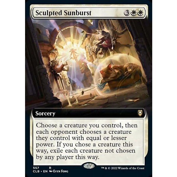 Magic: The Gathering Sculpted Sunburst (Extended Art) (557) Near Mint Foil