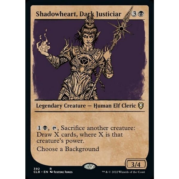 Magic: The Gathering Shadowheart, Dark Justiciar (Showcase) (392) Near Mint Foil