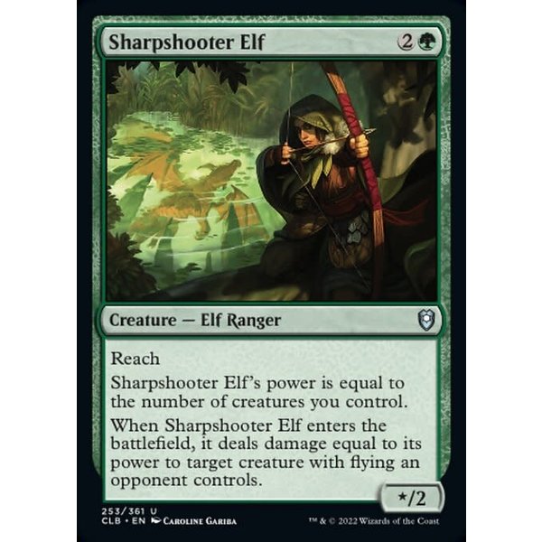Magic: The Gathering Sharpshooter Elf (253) Near Mint Foil