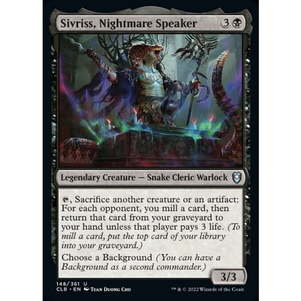 Magic: The Gathering Sivriss, Nightmare Speaker (148) Near Mint