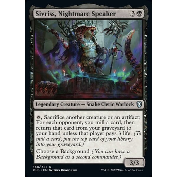 Magic: The Gathering Sivriss, Nightmare Speaker (148) Near Mint Foil