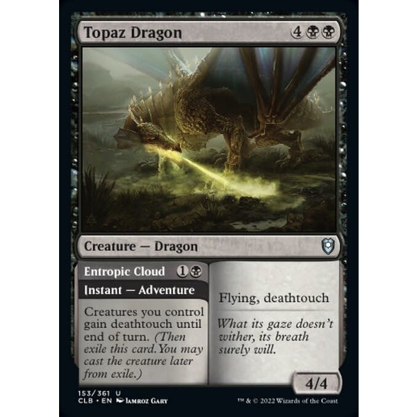 Magic: The Gathering Topaz Dragon (153) Near Mint Foil