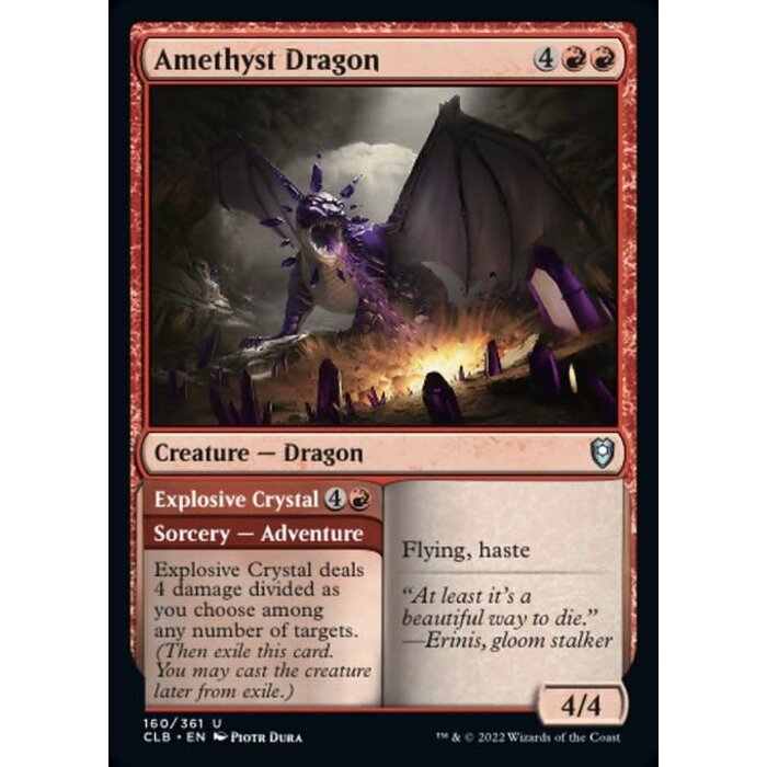 Magic: The Gathering Amethyst Dragon (160) Near Mint Foil