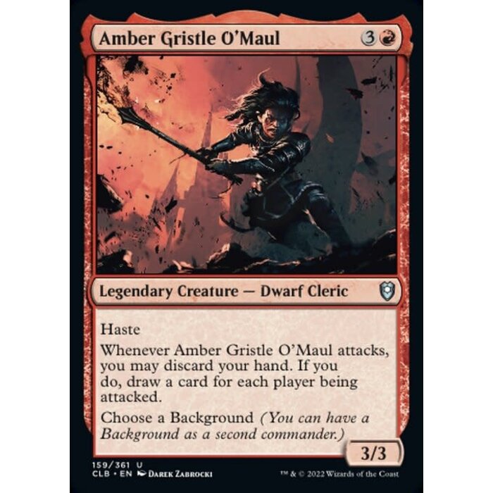 Magic: The Gathering Amber Gristle O'Maul (159) Near Mint