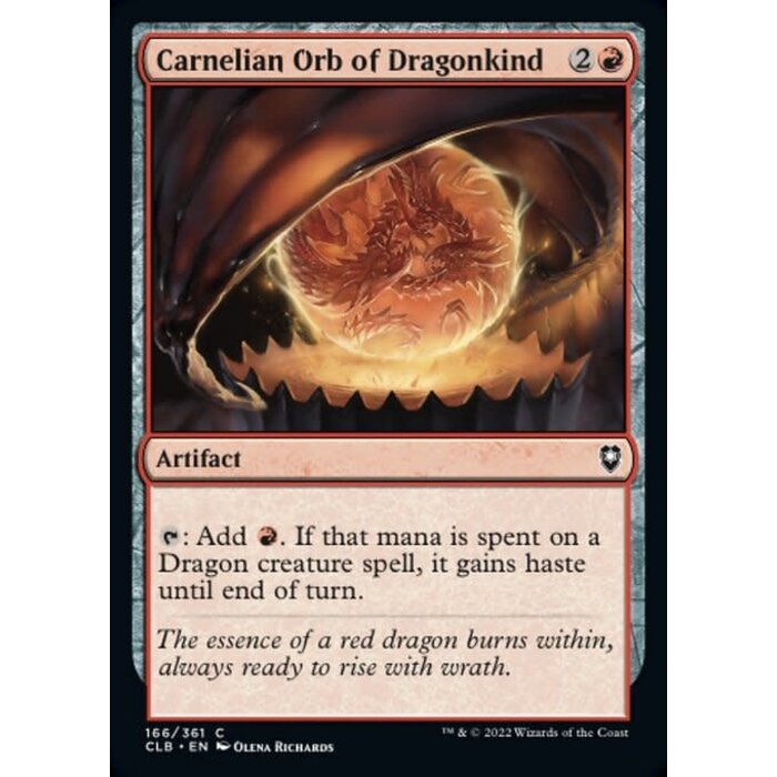 Magic: The Gathering Carnelian Orb of Dragonkind (166) Near Mint