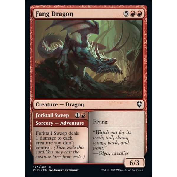 Magic: The Gathering Fang Dragon (173) Near Mint