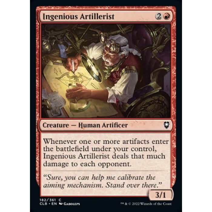 Magic: The Gathering Ingenious Artillerist (182) Near Mint