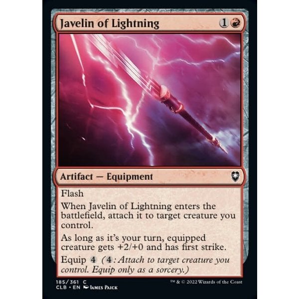 Magic: The Gathering Javelin of Lightning (185) Near Mint