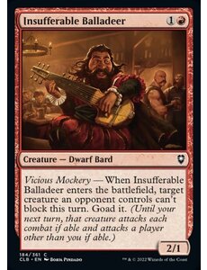 Magic: The Gathering Insufferable Balladeer (184) Near Mint Foil