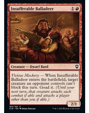 Magic: The Gathering Insufferable Balladeer (184) Near Mint Foil