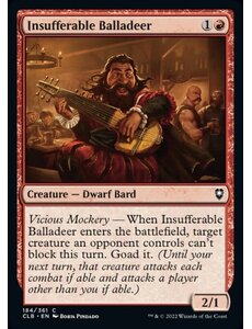 Magic: The Gathering Insufferable Balladeer (184) Near Mint