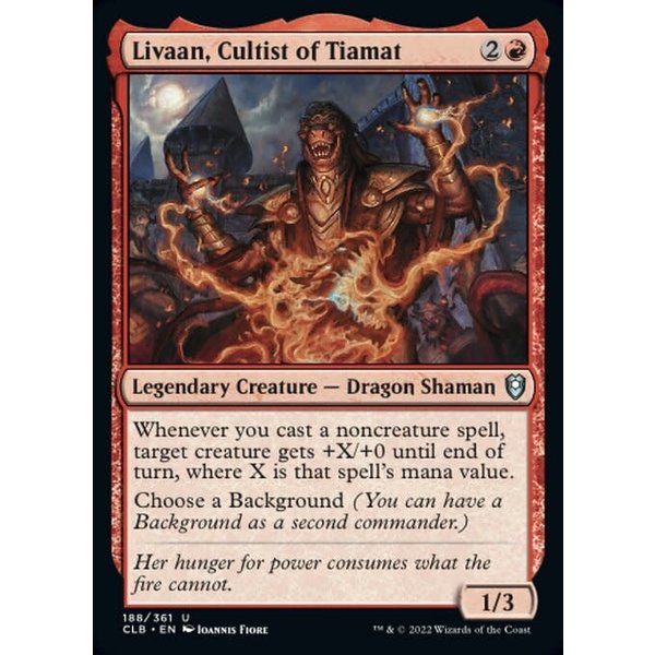 Magic: The Gathering Livaan, Cultist of Tiamat (188) Near Mint