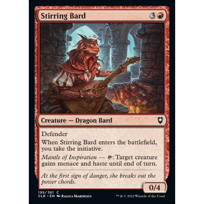 Magic: The Gathering Stirring Bard (195) Near Mint Foil