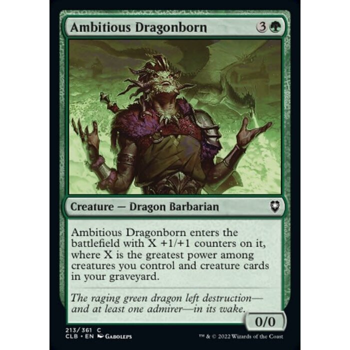 Magic: The Gathering Ambitious Dragonborn (213) Near Mint Foil