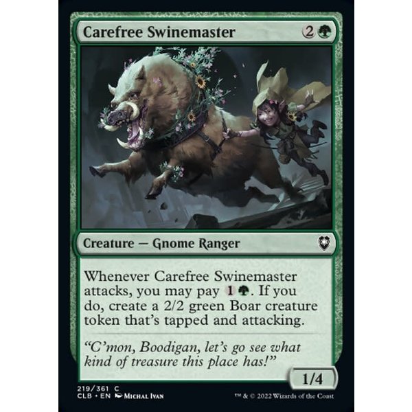 Magic: The Gathering Carefree Swinemaster (219) Near Mint