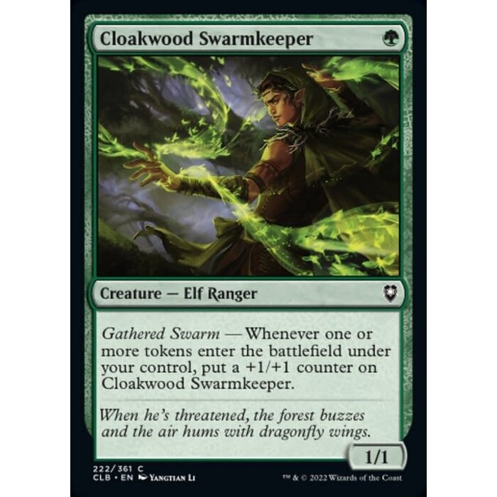 Magic: The Gathering Cloakwood Swarmkeeper (222) Near Mint Foil