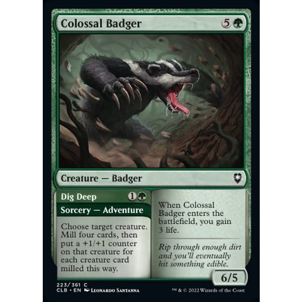 Magic: The Gathering Colossal Badger (223) Near Mint