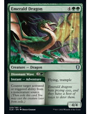 Magic: The Gathering Emerald Dragon (229) Near Mint