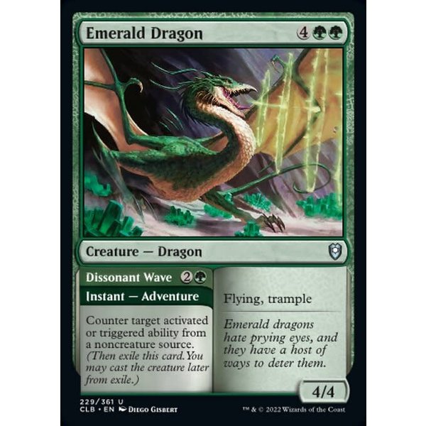 Magic: The Gathering Emerald Dragon (229) Near Mint