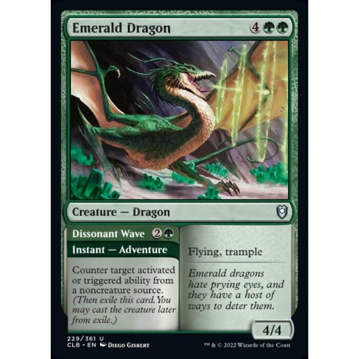 Magic: The Gathering Emerald Dragon (229) Near Mint Foil