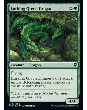 Magic: The Gathering Lurking Green Dragon (239) Near Mint Foil