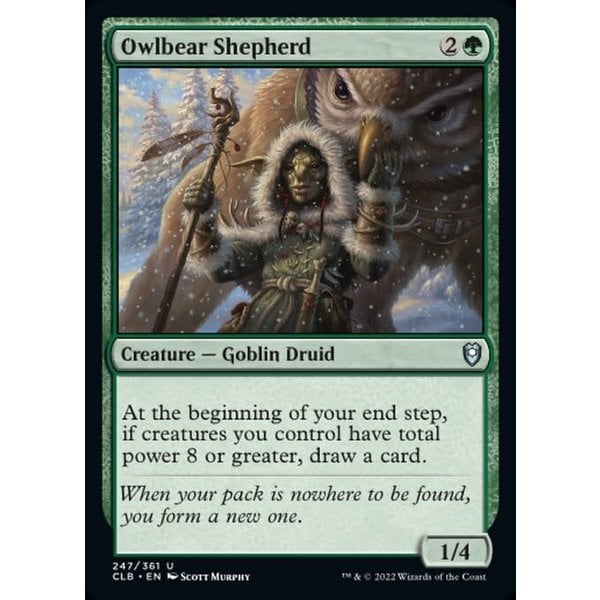 Magic: The Gathering Owlbear Shepherd (247) Near Mint Foil