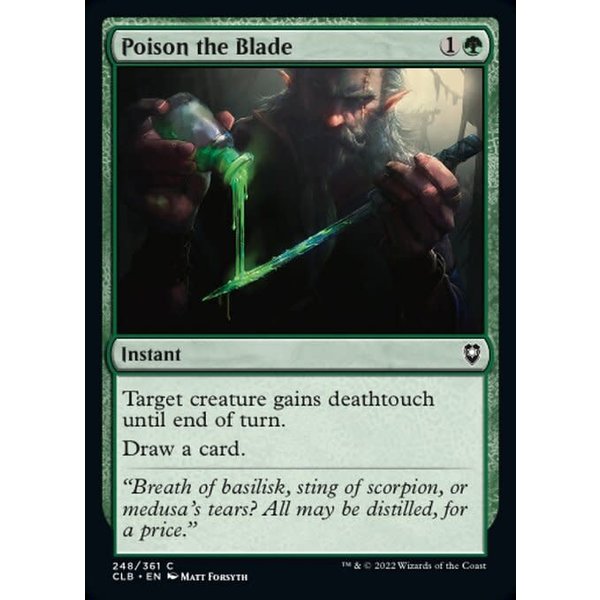 Magic: The Gathering Poison the Blade (248) Near Mint Foil