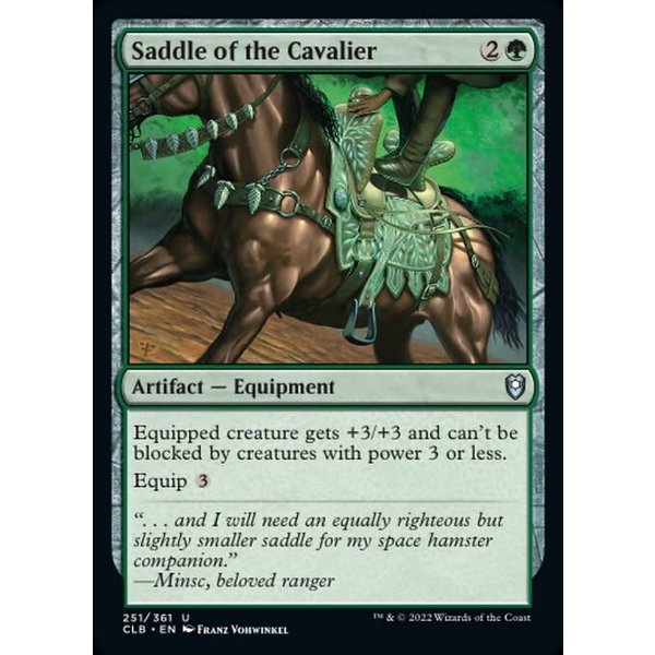 Magic: The Gathering Saddle of the Cavalier (251) Near Mint Foil