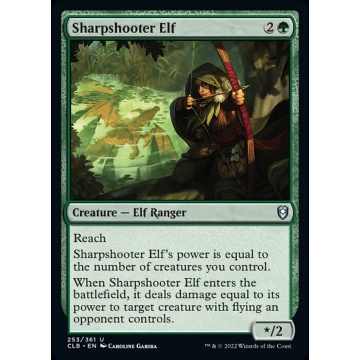Magic: The Gathering Sharpshooter Elf (253) Near Mint Foil