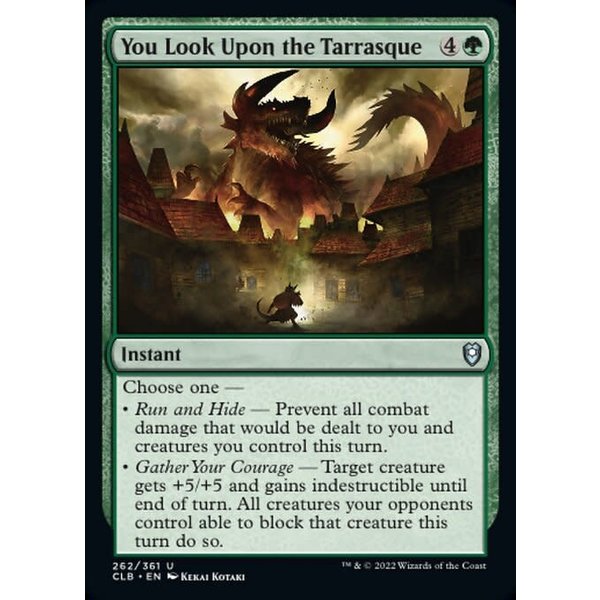 Magic: The Gathering You Look Upon the Tarrasque (262) Near Mint Foil