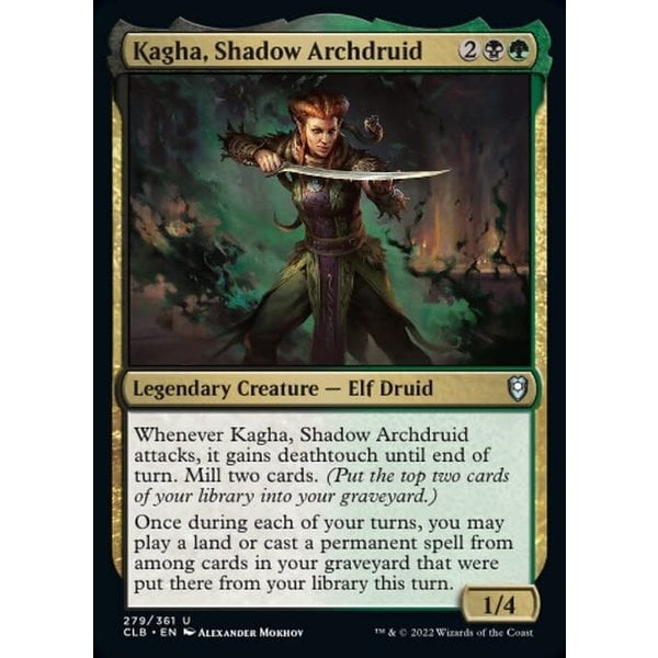 Magic: The Gathering Kagha, Shadow Archdruid (279) Near Mint Foil