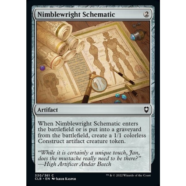 Magic: The Gathering Nimblewright Schematic (330) Near Mint Foil