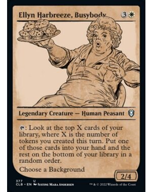 Magic: The Gathering Ellyn Harbreeze, Busybody (Showcase) (377) Near Mint Foil