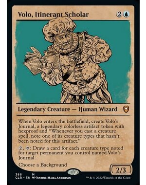 Magic: The Gathering Volo, Itinerant Scholar (Showcase) (388) Near Mint