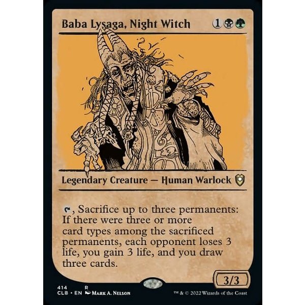 Magic: The Gathering Baba Lysaga, Night Witch (Showcase) (414) Near Mint