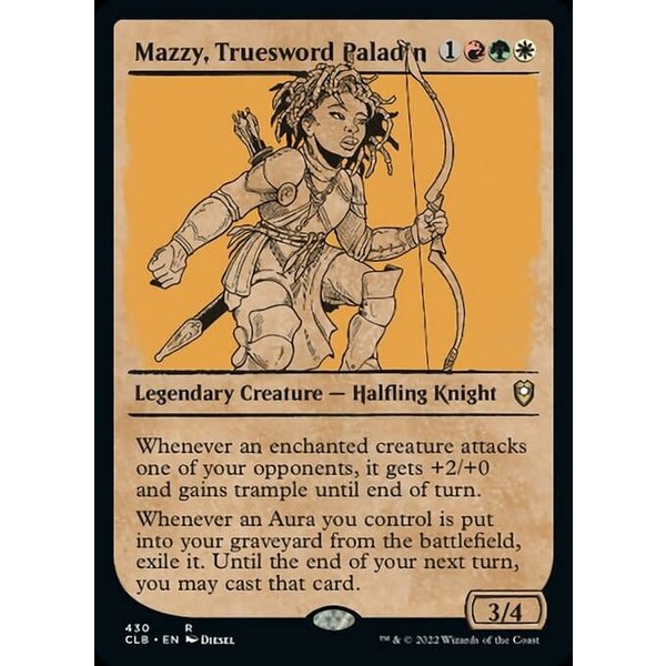 Magic: The Gathering Mazzy, Truesword Paladin (Showcase) (430) Near Mint Foil