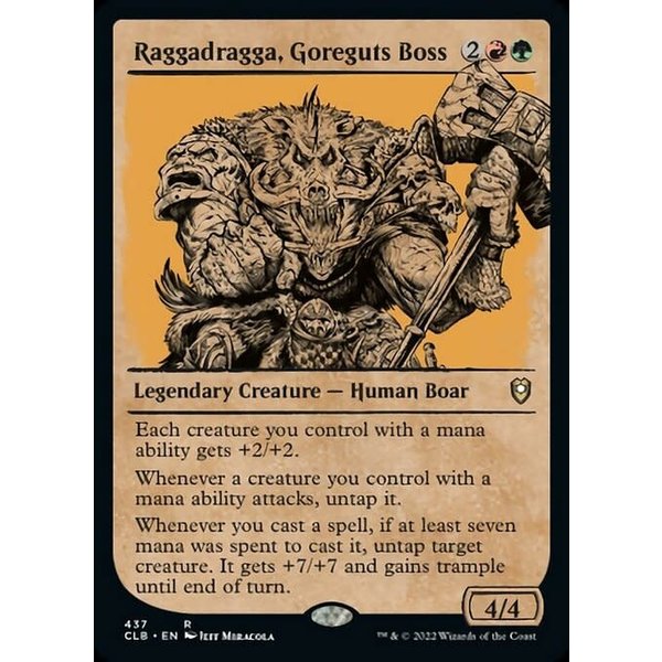 Magic: The Gathering Raggadragga, Goreguts Boss (Showcase) (437) Near Mint