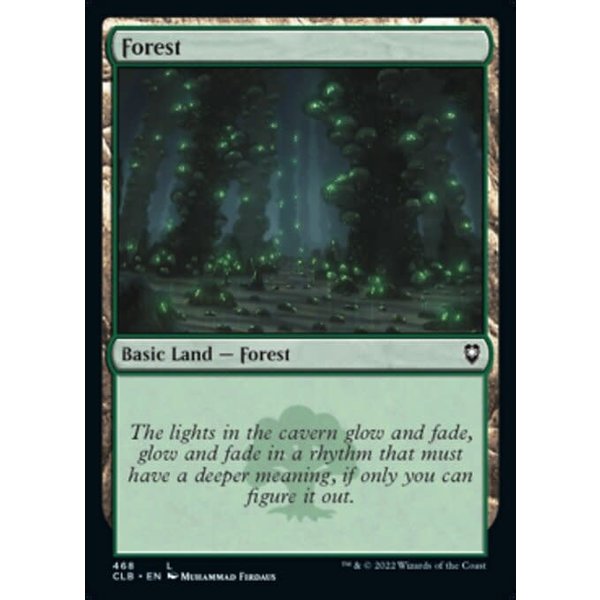 Magic: The Gathering Forest (468) Near Mint Foil