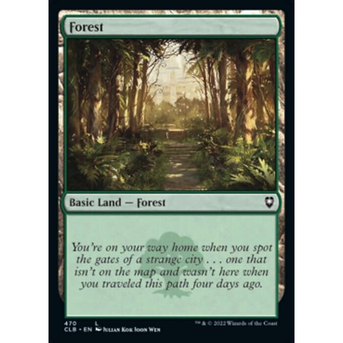 Magic: The Gathering Forest (470) Near Mint Foil