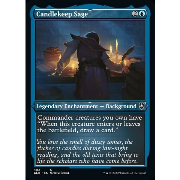 Magic: The Gathering Candlekeep Sage (Foil Etched) (482) Near Mint Foil