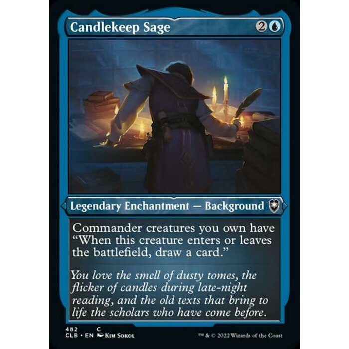 Magic: The Gathering Candlekeep Sage (Foil Etched) (482) Near Mint Foil